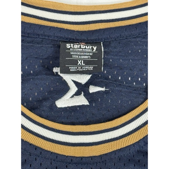 Stephon Marbury #3 Georgia Tech Mens Jersey Size XL Blue / Gold Starbury - Picture 3 of 6